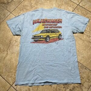 Volkswagen T-Shirt Car Graphic Tee Autoverkauf und Reparatur Size M